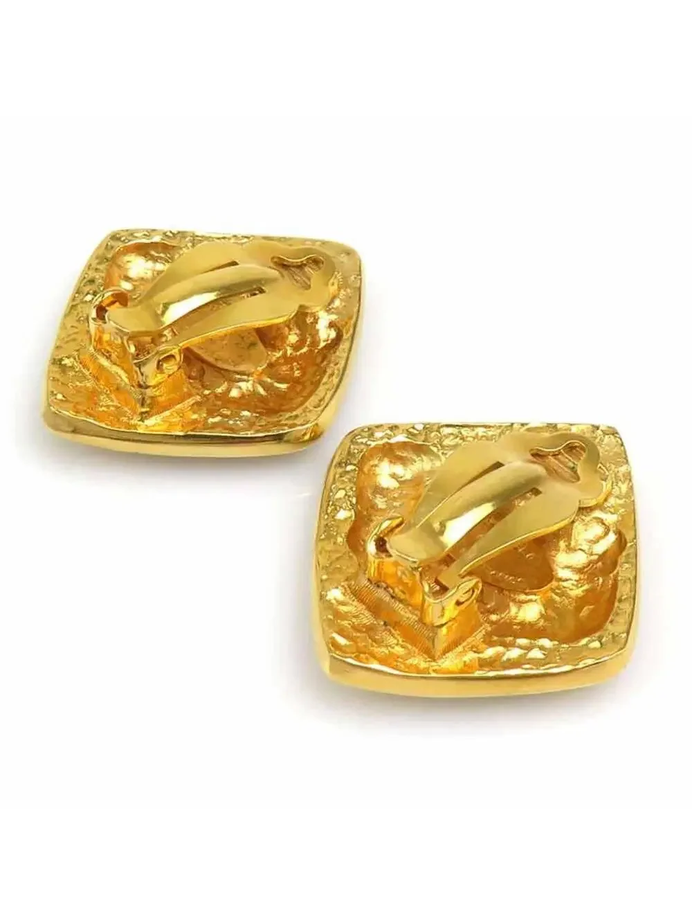 Auth Chanel Cc Logo Clip On Earrings #303020C29B